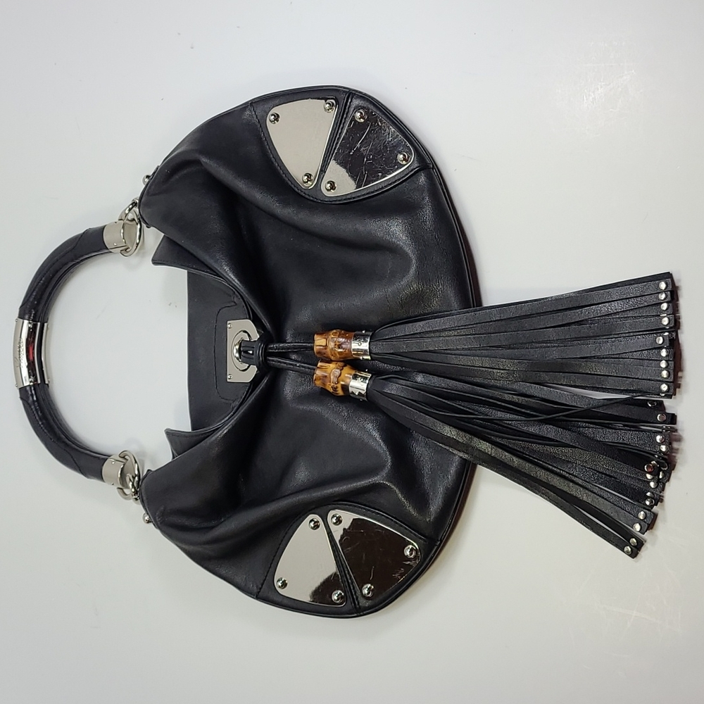 Gucci Black and Silver Shoulder Bag